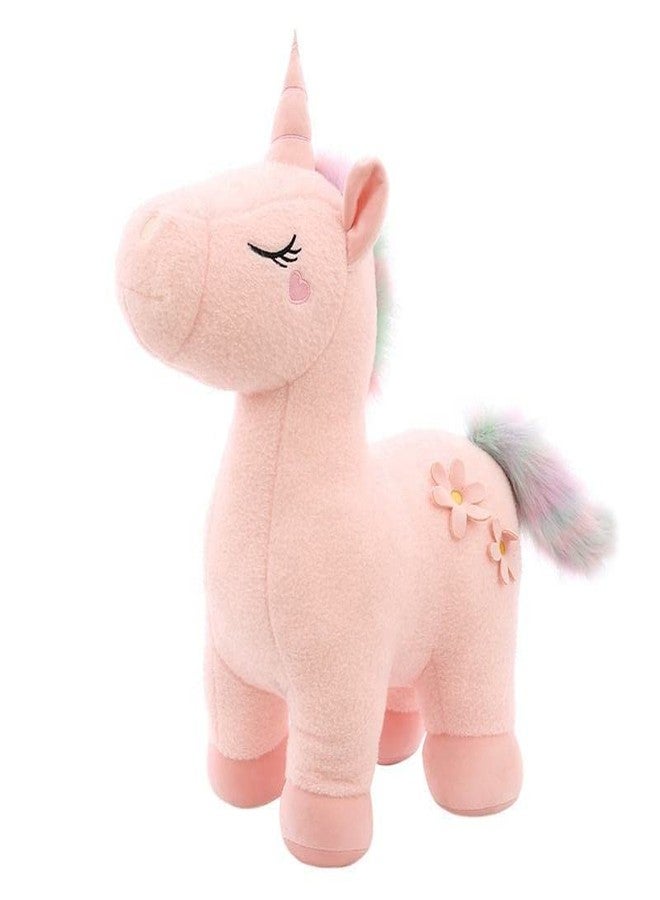 RVA Stand Unicorn Soft Toy for Baby Girl and Boy Animal Stuffed Soft Plush Toys for Kids Home Decor Boys/Girls Birthday Gifts Toys (Pink - 35cm) - Image 1
